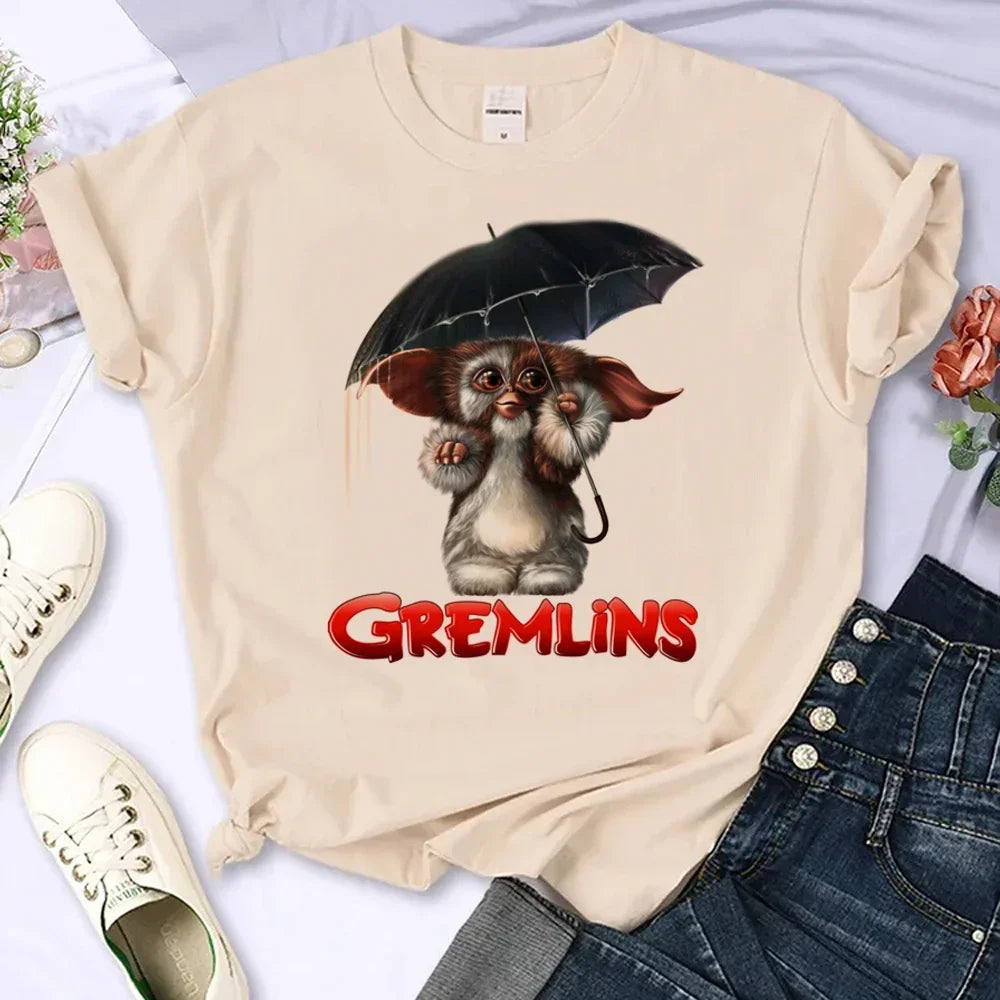 Gremlins T Shirt Women Anime Streetwear Comic T Shirt Female Designer Clothes Aesthetic Clothes
