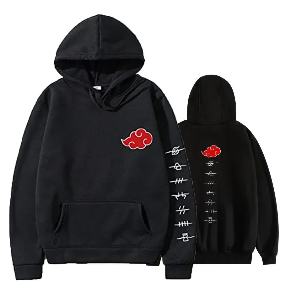 Anime Hoodie for Man Women Uchiha Itachi Sweatshirts Casual Clothes Akatsuki Fall Winter Children's Top Coat Warm Gifts