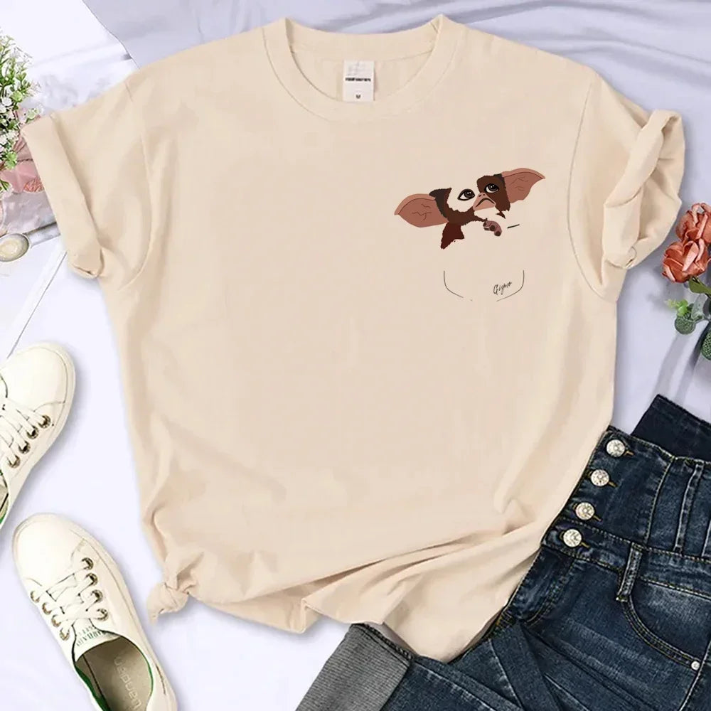 Gremlins T Shirt Women Anime Streetwear Comic T Shirt Female Designer Clothes Aesthetic Clothes