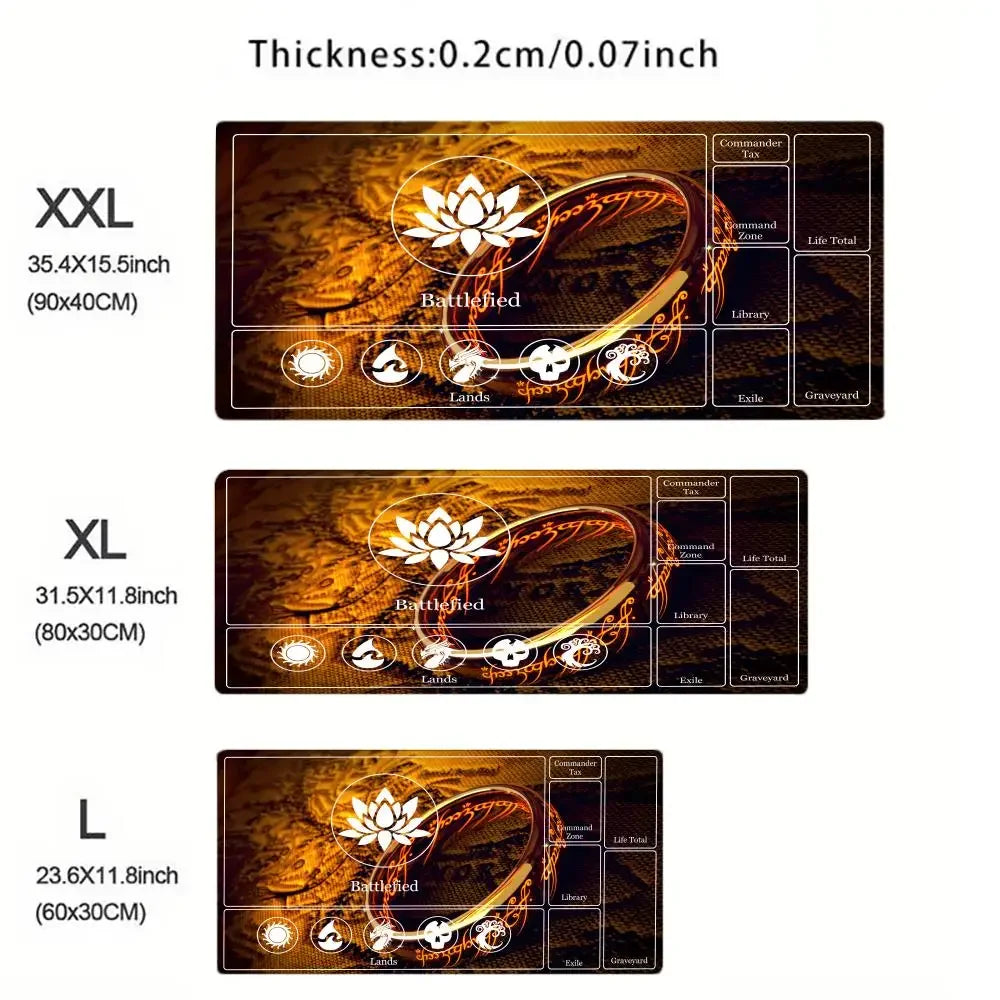 90x40 Card Playmat mouse pad Stitched with Magic Zones Game Mats Tabletop for MTG/TCG Card Battle Commander Deck Gaming Desk Mat