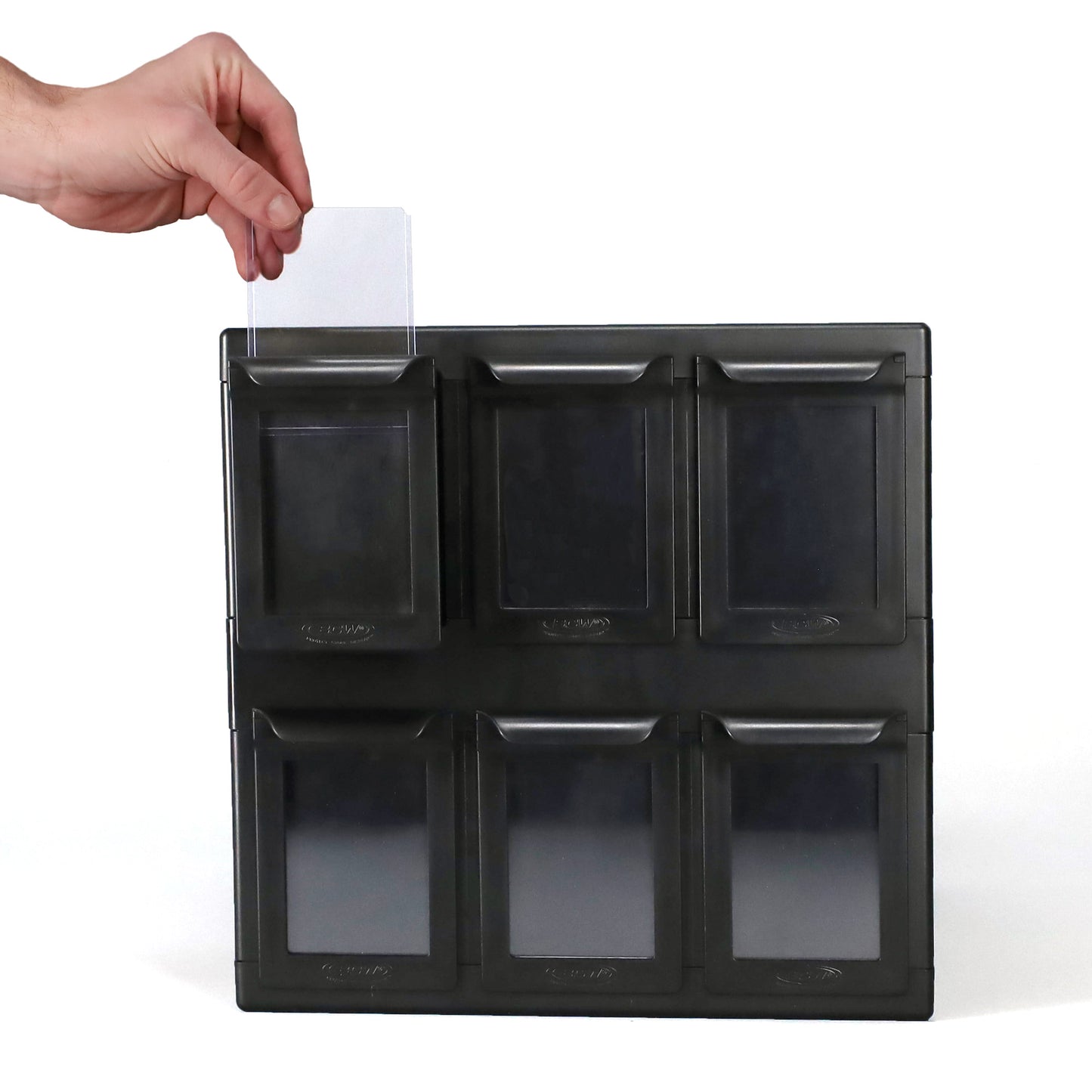 6 Drawer Card Catalog - Black