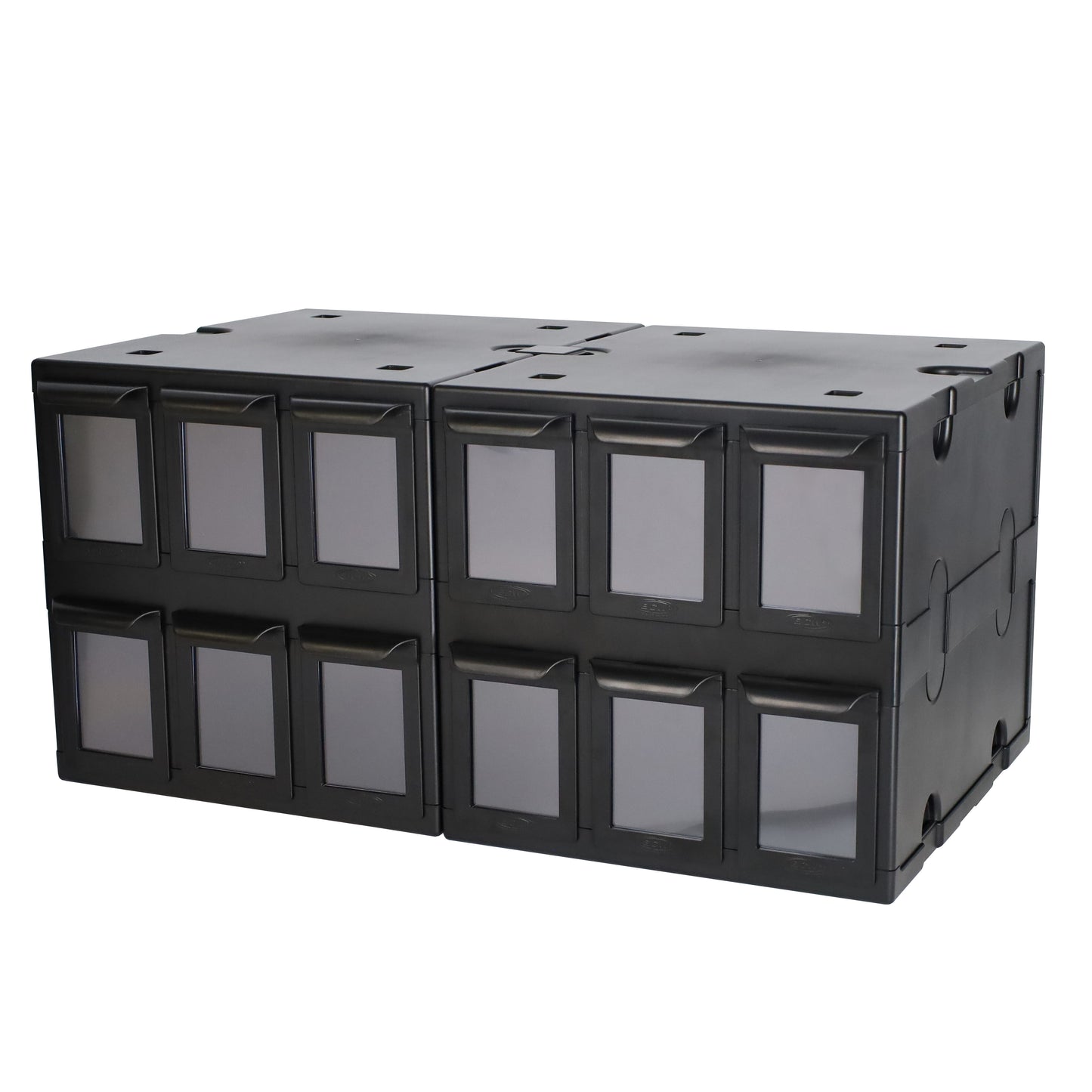 6 Drawer Card Catalog - Black