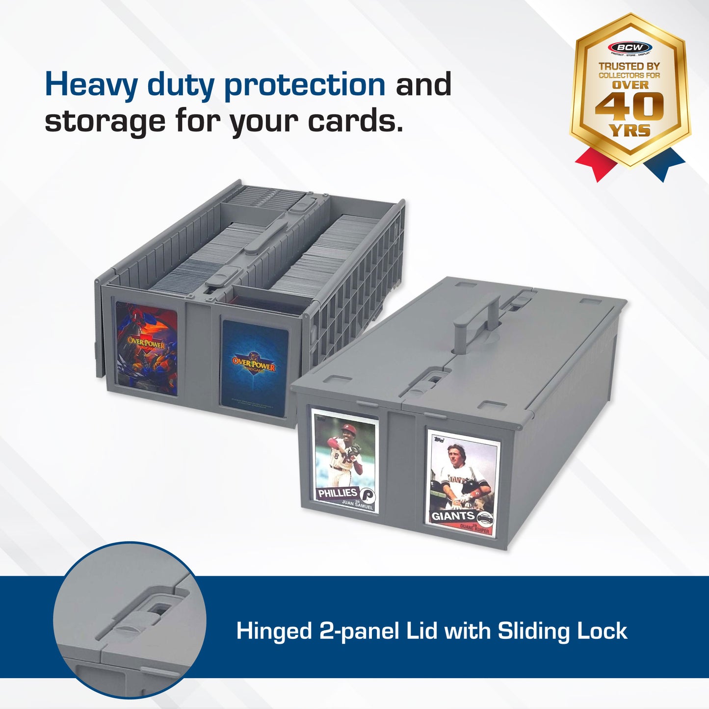 Collectible Card Bin - 1600 - Gray