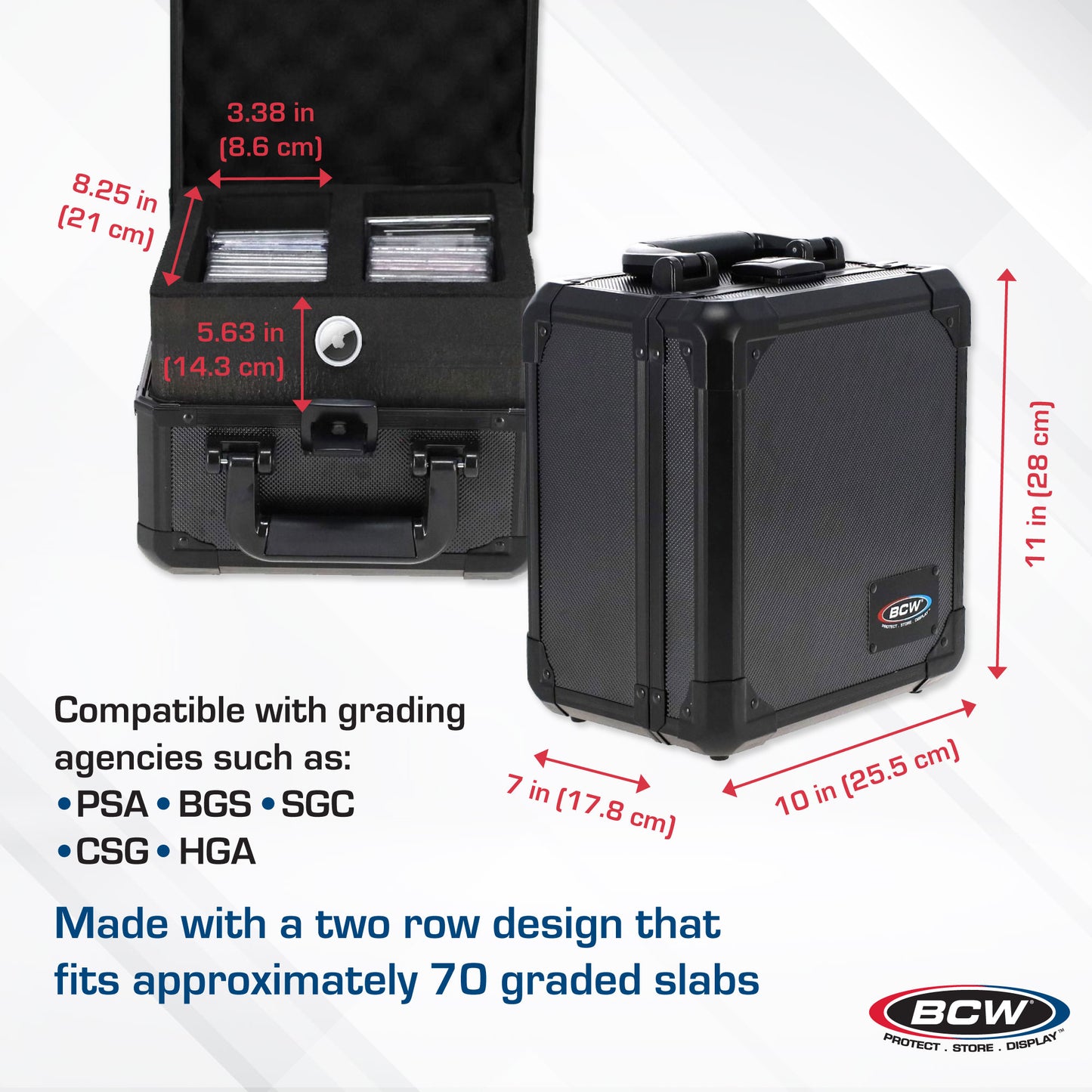 Graded Latching Case - Cards - 2 Rows