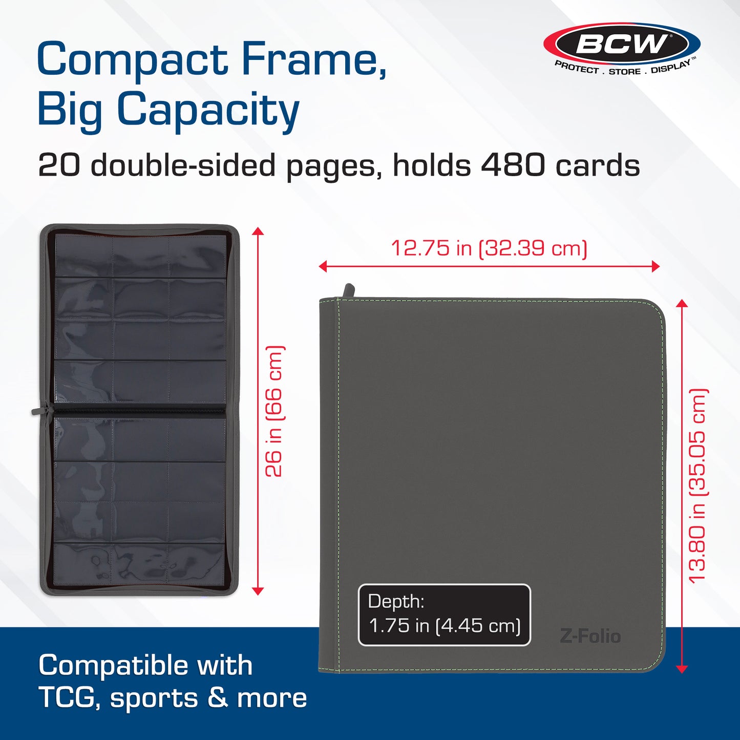 Z-Folio 12-Pocket LX Album - Gray