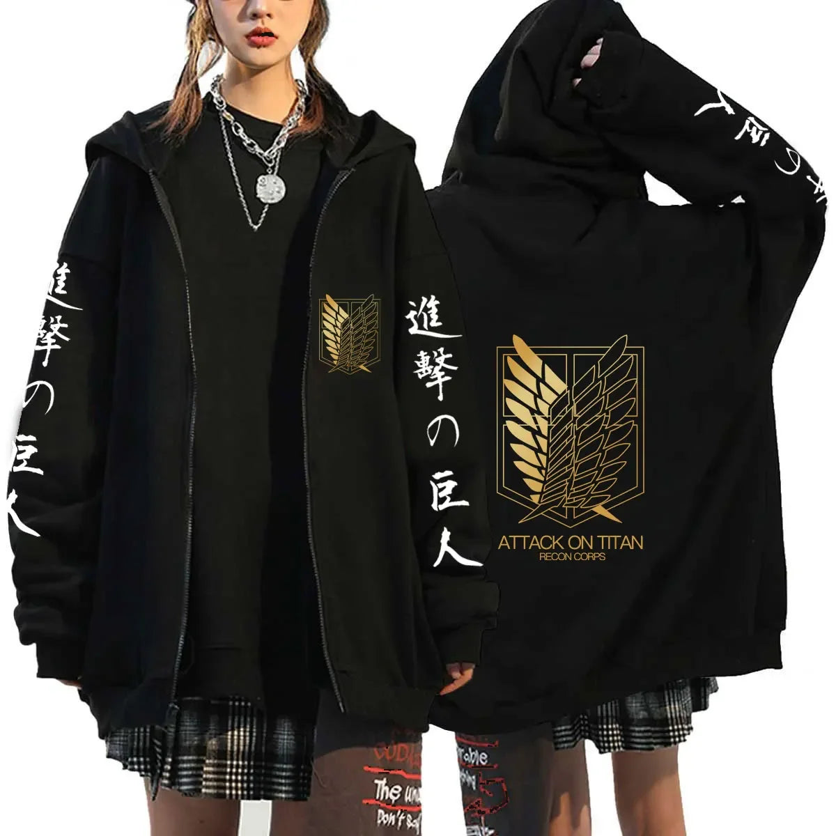Anime Zipper Hoodie Sports Coat Sportswear Role Playing Women Sportswear Autumn Hoodie Fashionable Hoodie Rtable Womens Clothing