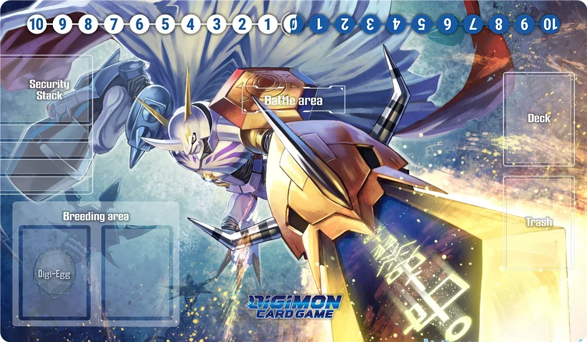 Digimon Playmat Omnimon Lady Devimon Beelzemon Imperialdramon Board Game Mat TCG CCG Trading Card Game Mat Anime Mouse Pad & Bag