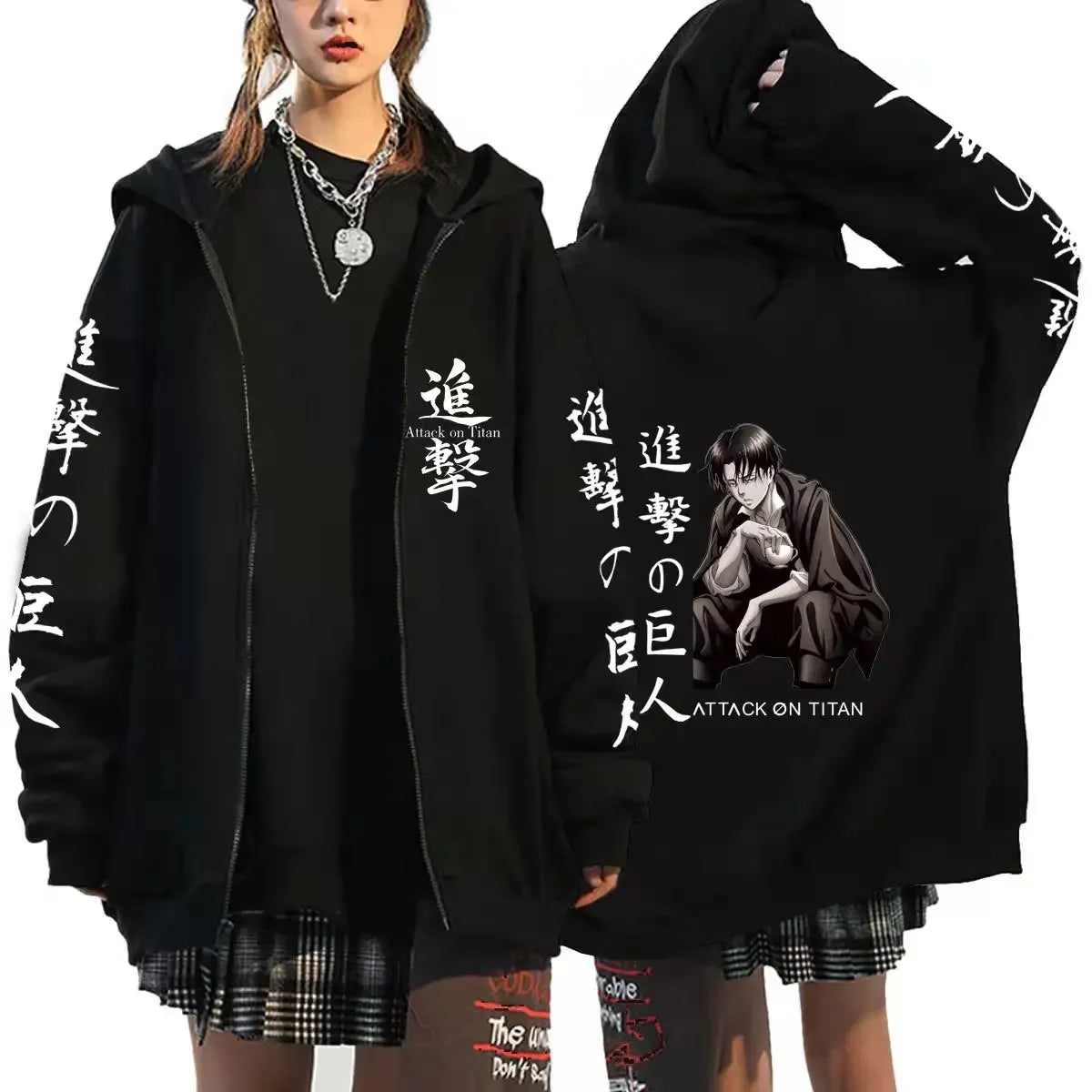 Anime Zipper Hoodie Sports Coat Sportswear Role Playing Women Sportswear Autumn Hoodie Fashionable Hoodie Rtable Womens Clothing