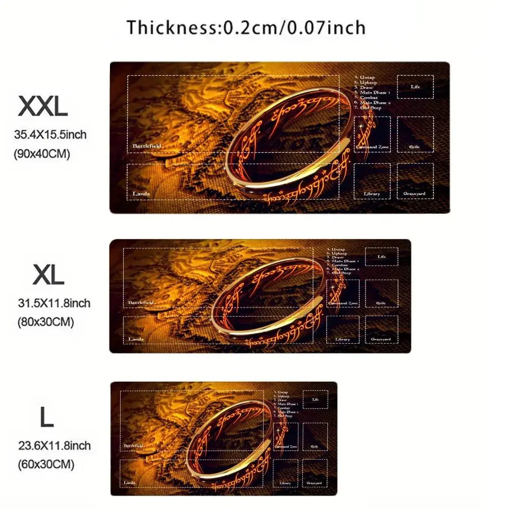 90x40 Card Playmat mouse pad Stitched with Magic Zones Game Mats Tabletop for MTG/TCG Card Battle Commander Deck Gaming Desk Mat