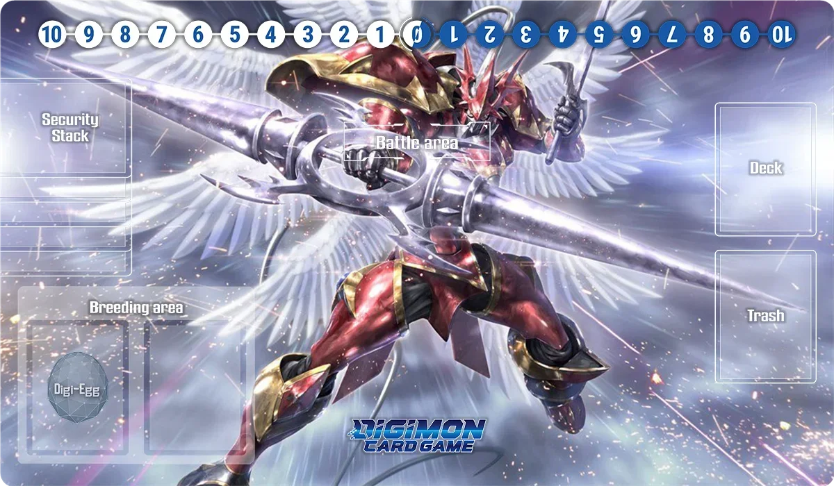 Digimon Playmat Omnimon Lady Devimon Beelzemon Imperialdramon Board Game Mat TCG CCG Trading Card Game Mat Anime Mouse Pad & Bag