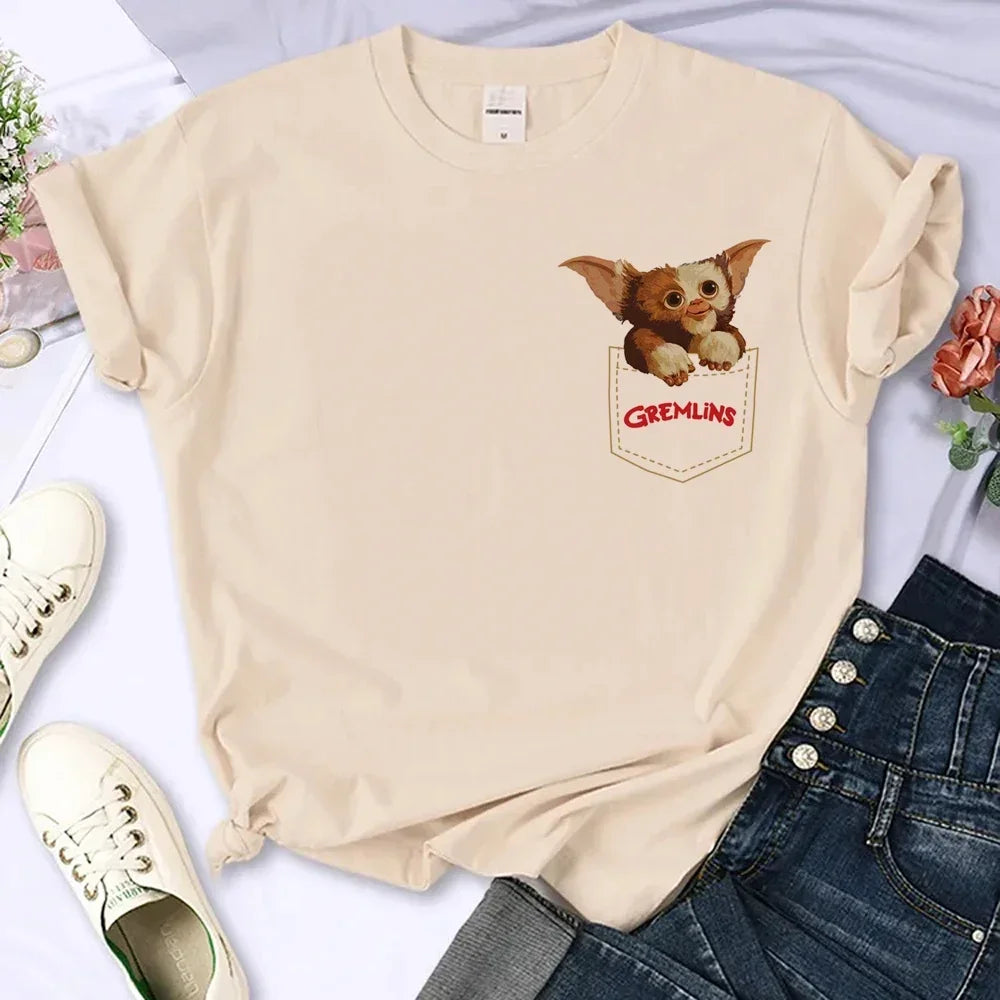 Gremlins T Shirt Women Anime Streetwear Comic T Shirt Female Designer Clothes Aesthetic Clothes