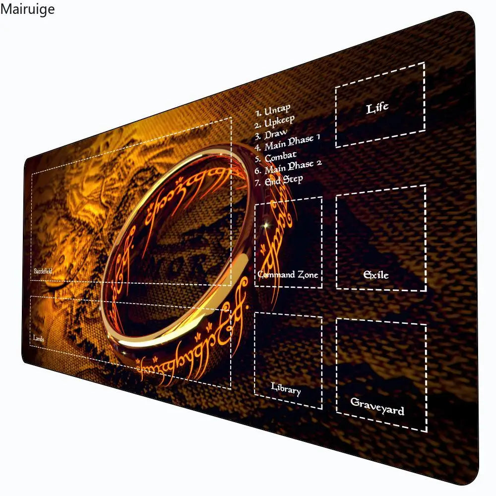 90x40 Card Playmat mouse pad Stitched with Magic Zones Game Mats Tabletop for MTG/TCG Card Battle Commander Deck Gaming Desk Mat