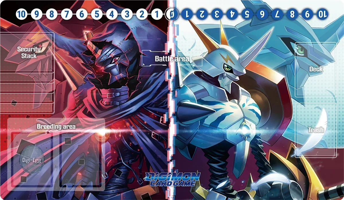 Digimon Playmat Omnimon Lady Devimon Beelzemon Imperialdramon Board Game Mat TCG CCG Trading Card Game Mat Anime Mouse Pad & Bag