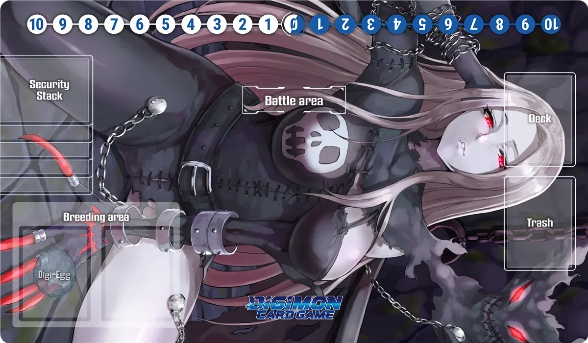 Digimon Playmat Omnimon Lady Devimon Beelzemon Imperialdramon Board Game Mat TCG CCG Trading Card Game Mat Anime Mouse Pad & Bag