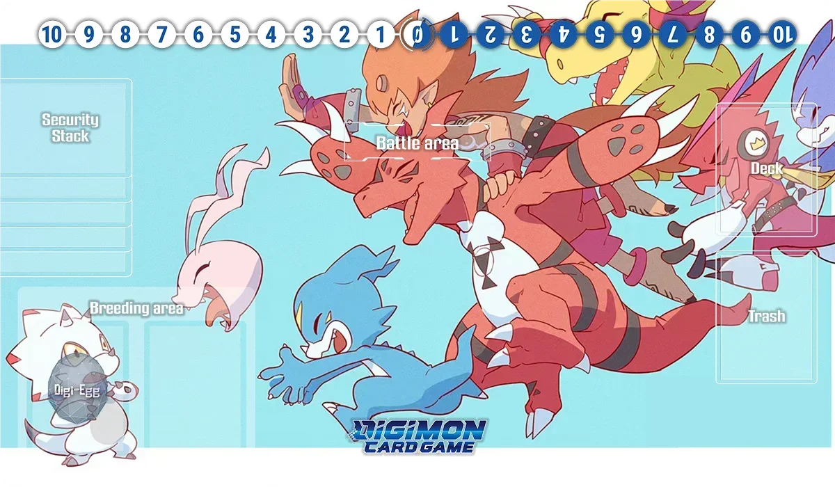 Digimon Playmat Omnimon Lady Devimon Beelzemon Imperialdramon Board Game Mat TCG CCG Trading Card Game Mat Anime Mouse Pad & Bag