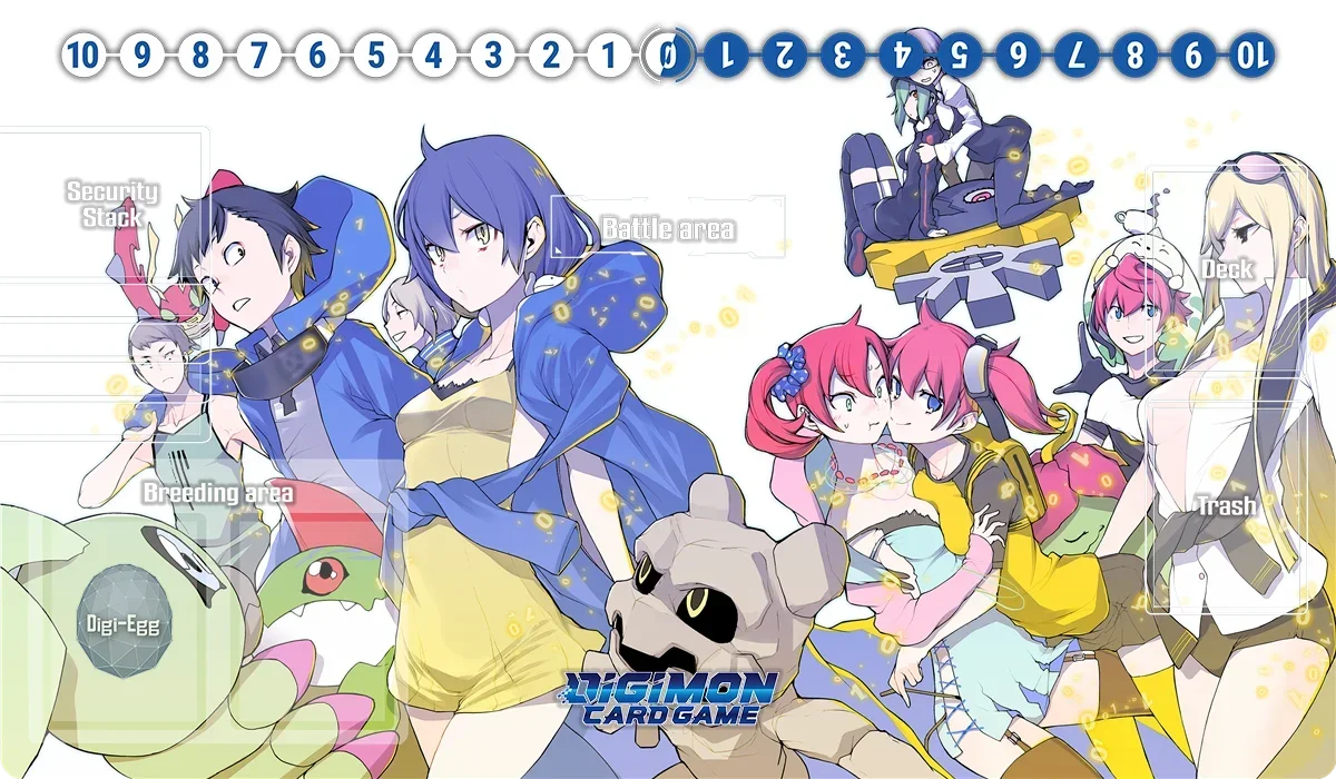 Digimon Playmat Omnimon Lady Devimon Beelzemon Imperialdramon Board Game Mat TCG CCG Trading Card Game Mat Anime Mouse Pad & Bag