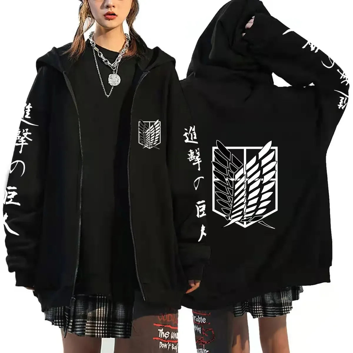 Anime Zipper Hoodie Sports Coat Sportswear Role Playing Women Sportswear Autumn Hoodie Fashionable Hoodie Rtable Womens Clothing