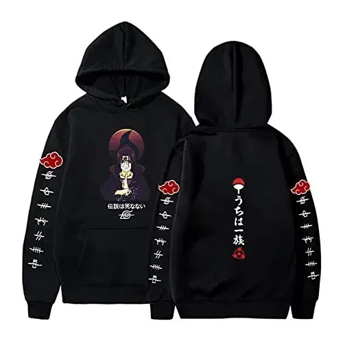 Anime Hoodie for Man Women Uchiha Itachi Sweatshirts Casual Clothes Akatsuki Fall Winter Children's Top Coat Warm Gifts