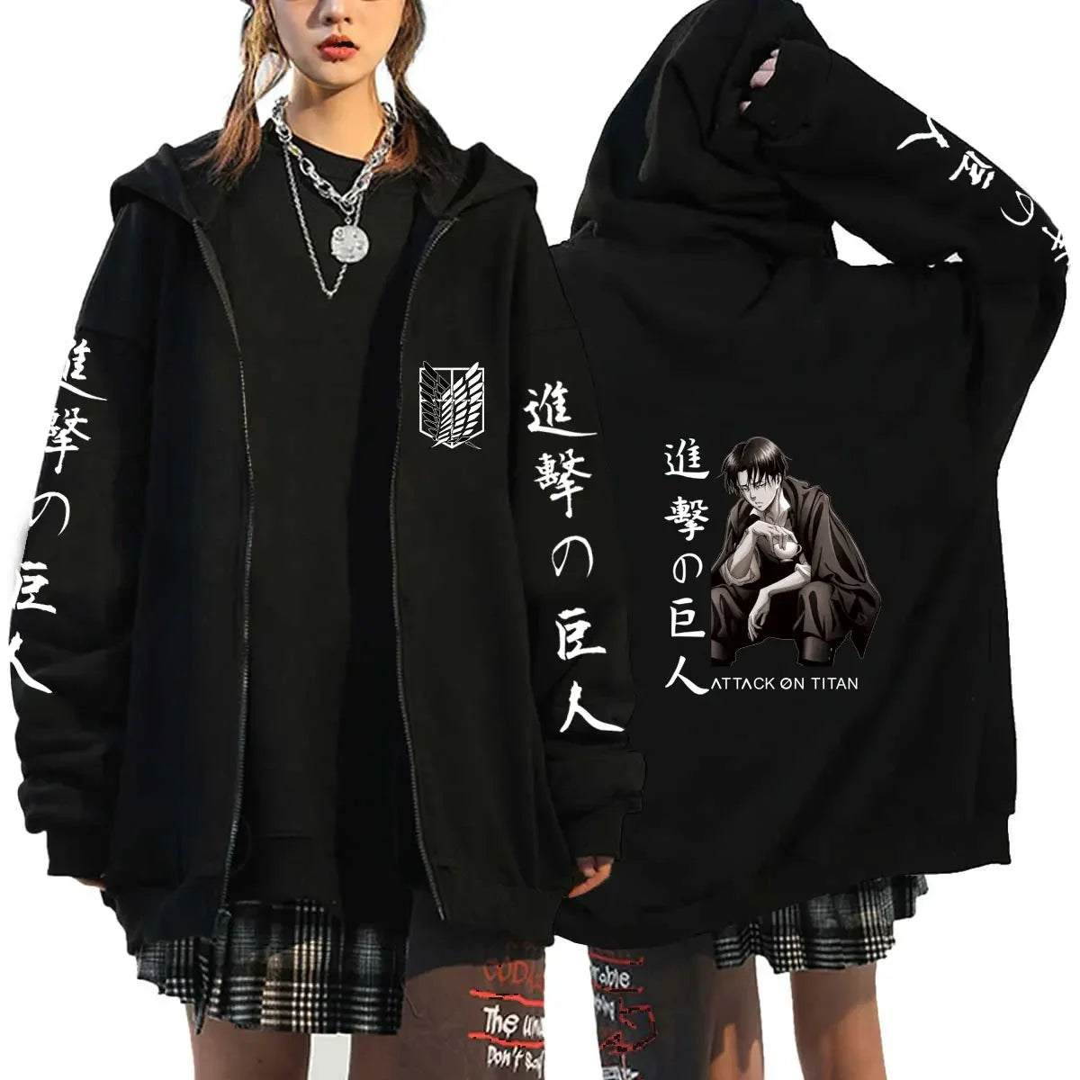 Anime Zipper Hoodie Sports Coat Sportswear Role Playing Women Sportswear Autumn Hoodie Fashionable Hoodie Rtable Womens Clothing