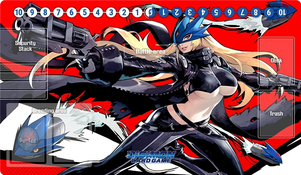 Digimon Playmat Omnimon Lady Devimon Beelzemon Imperialdramon Board Game Mat TCG CCG Trading Card Game Mat Anime Mouse Pad & Bag