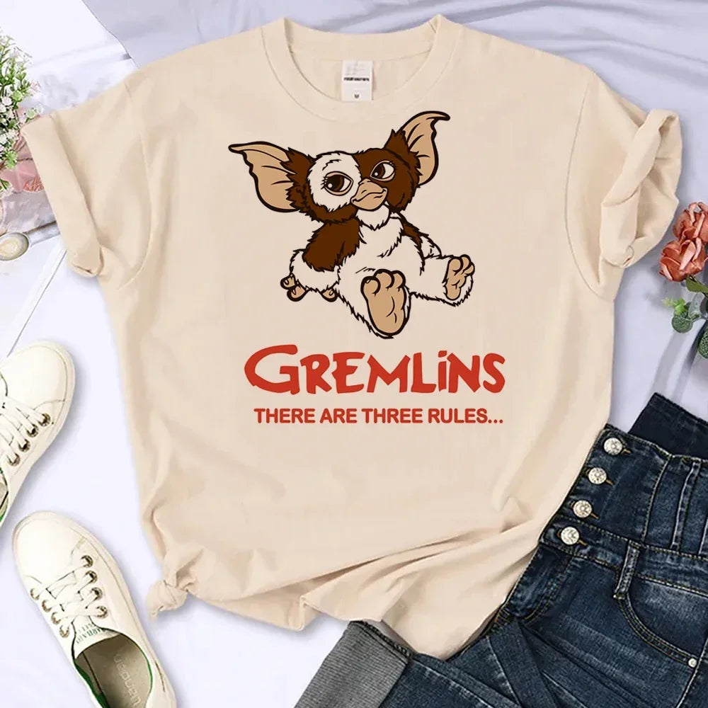 Gremlins T Shirt Women Anime Streetwear Comic T Shirt Female Designer Clothes Aesthetic Clothes