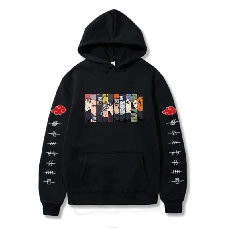 Anime Hoodie for Man Women Uchiha Itachi Sweatshirts Casual Clothes Akatsuki Fall Winter Children's Top Coat Warm Gifts