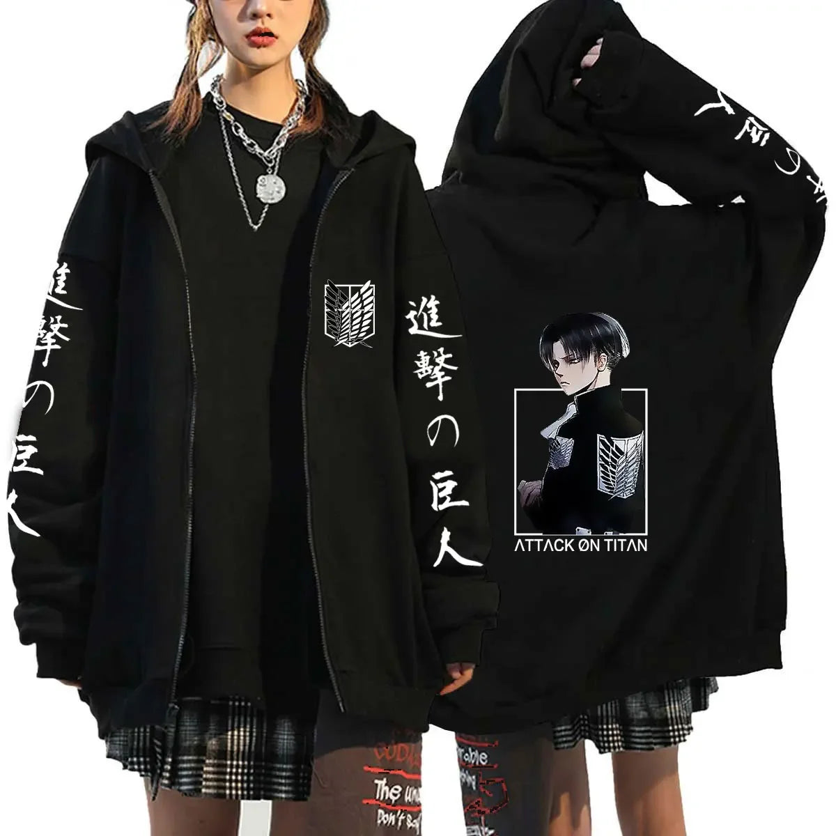 Anime Zipper Hoodie Sports Coat Sportswear Role Playing Women Sportswear Autumn Hoodie Fashionable Hoodie Rtable Womens Clothing
