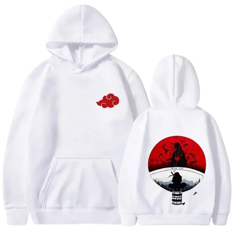 Anime Hoodie for Man Women Uchiha Itachi Sweatshirts Casual Clothes Akatsuki Fall Winter Children's Top Coat Warm Gifts