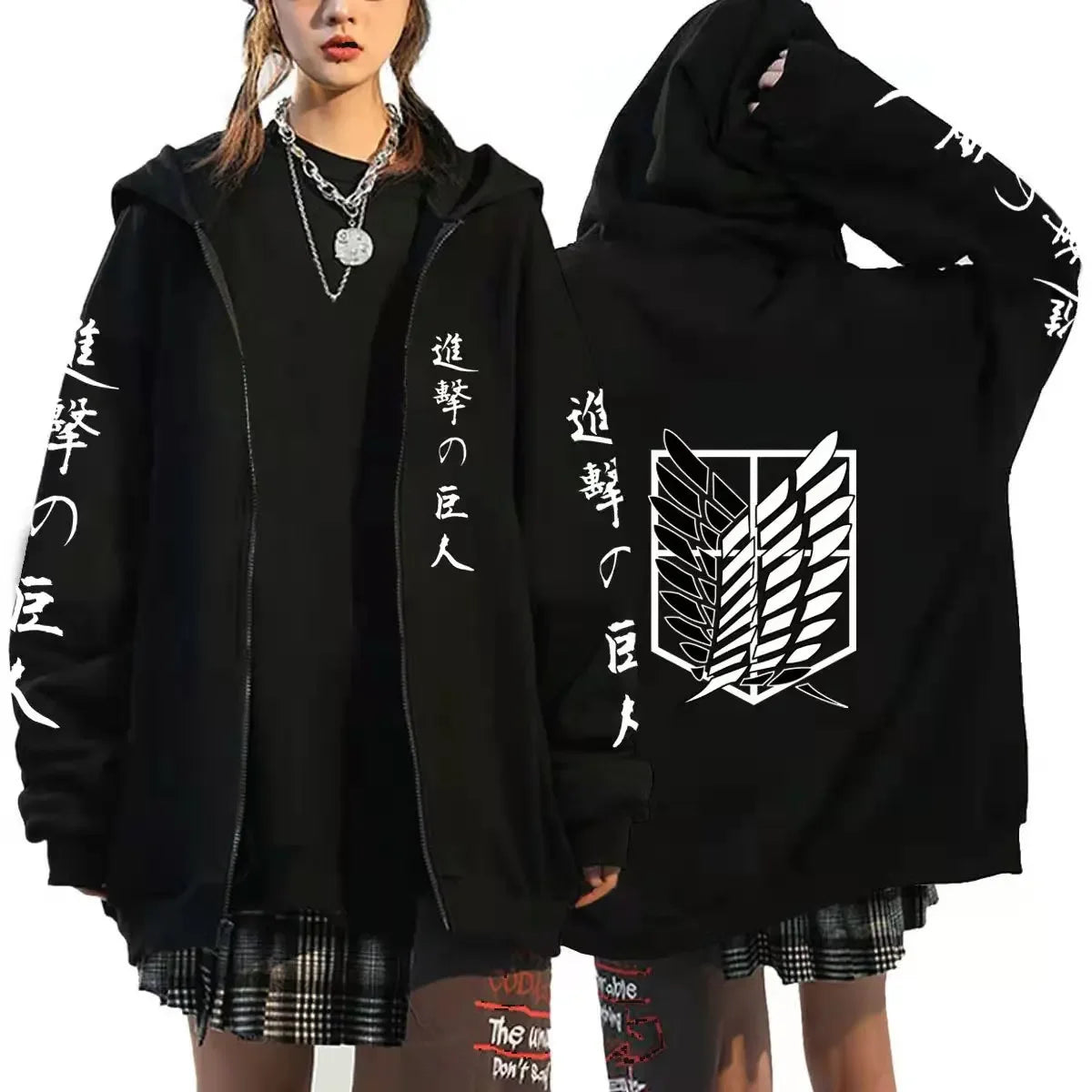 Anime Zipper Hoodie Sports Coat Sportswear Role Playing Women Sportswear Autumn Hoodie Fashionable Hoodie Rtable Womens Clothing